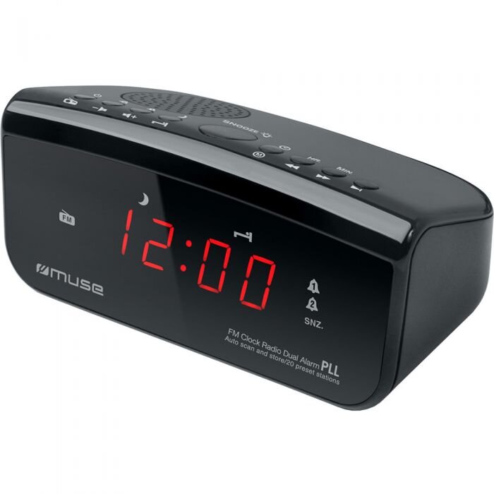 Radio M-12CR Cu Ceas Negru