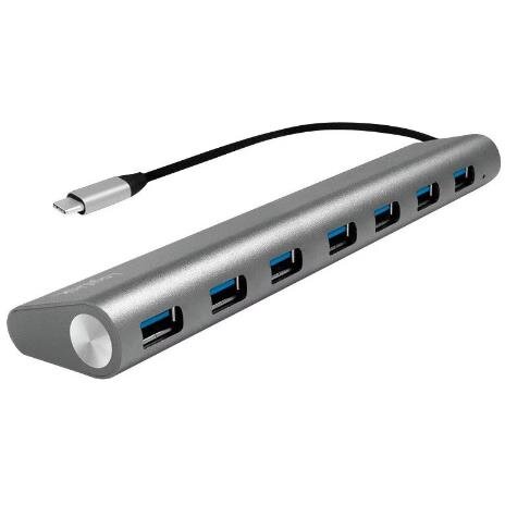 Hub Extern Porturi 7x USB 3.0Conectare prin USB 3.0 Cablu 0.1M Argintiu