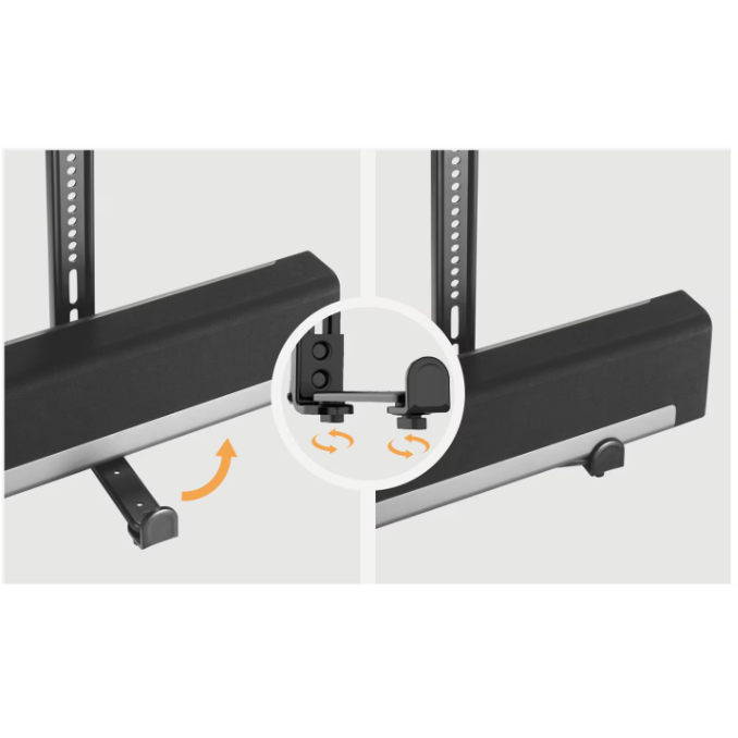 Suport Soundbar Maclean MC-914 Universal TV VESA Negru — imaginea 5