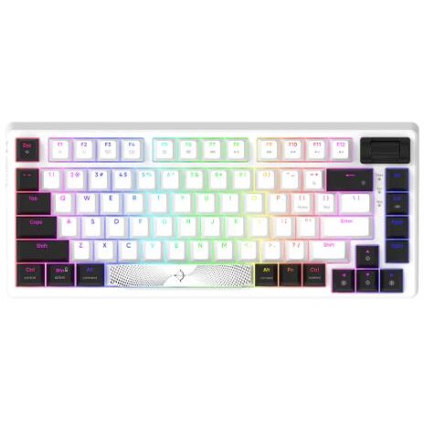 Tastatura Gaming Adara Mini Mecanica Iluminare RGB Alb