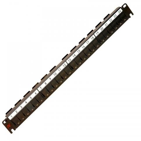Patch Panel N521.661BK Neechipat Modular Cat 5,6 Cupru 24 porturi Snap-in LANmark Negru