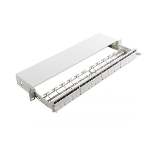 Patch Panel N521.663 Neechipat Modular Sliding Cat 5,6 Cupru 24 porturi Snap-in LANmark Alb