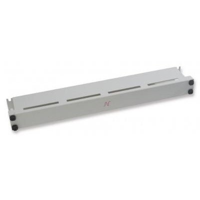 Organizator Cabluri N102.117 Orizontal Cu Capac 1U Alb