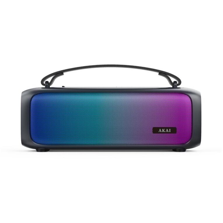 Boxa Portabila ABTS-08-BK 8W Lumini RGB FM Radio Bluetooth Negru