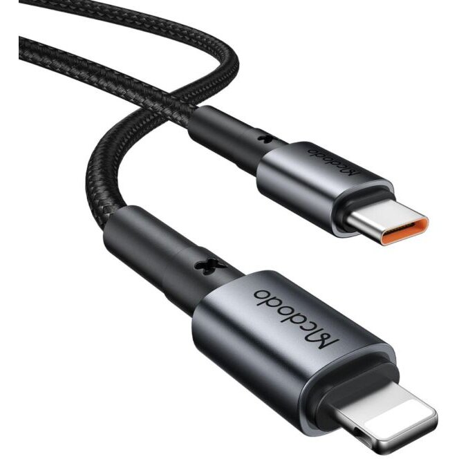 Incarcator Auto Mcdodo 1xType-C Fast Charging PD 30W Cablu USB Type-C Lightning 1.2m Negru — imaginea 4