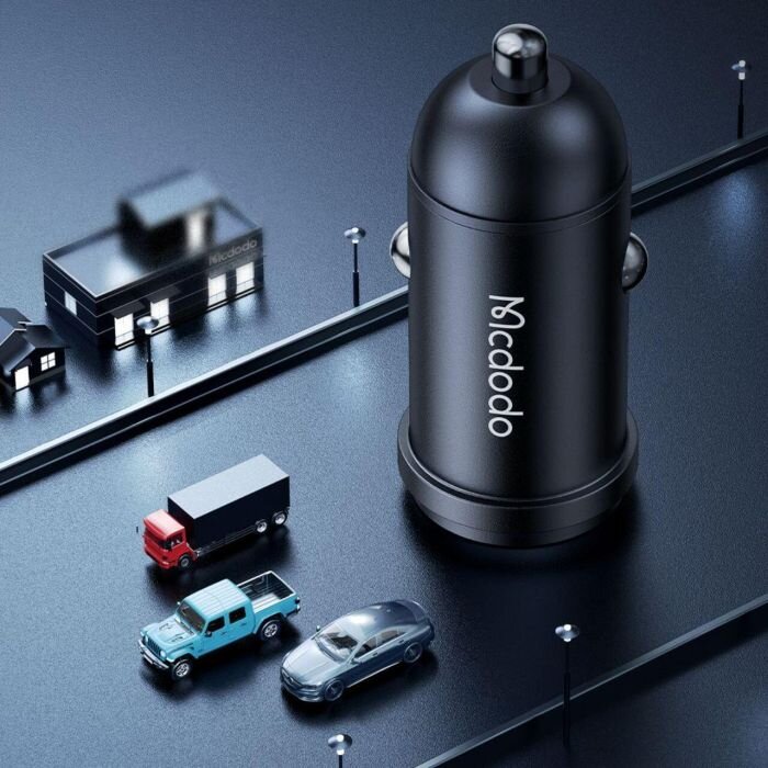Incarcator Auto Mcdodo 1xType-C Fast Charging PD 30W Cablu USB Type-C Lightning 1.2m Negru — imaginea 6