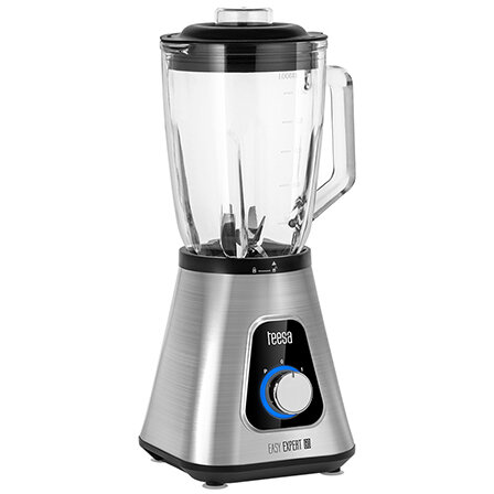 Blender Easy Expert Go 1300W 2x Viteze Bol Sticla 1.5l Recipient Mobil 600ml  Argintiu