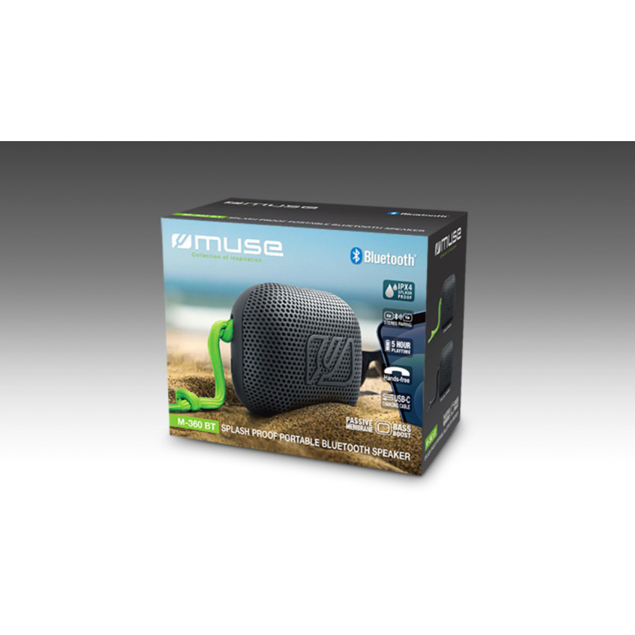 Boxa Portabilă Muse M-360 BT 5W IPX4 Negru — imaginea 4