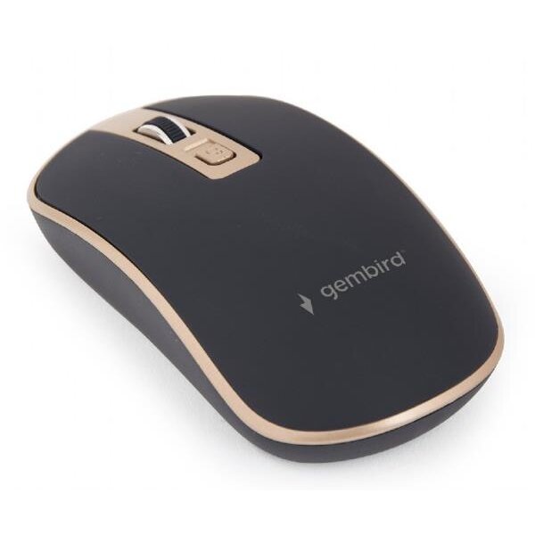 Mouse MUSW-4B-06-BG Wireless 2.4GHz 1600DPI Negru/Auriu