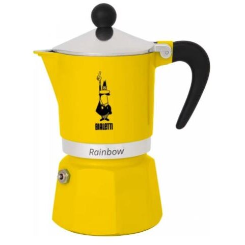 Cafetiera Rainbow 6tz 300ML Galben