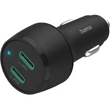 Incarcator Auto 2x USB-C Power Delivery/Qualcomm ® 45 W Black