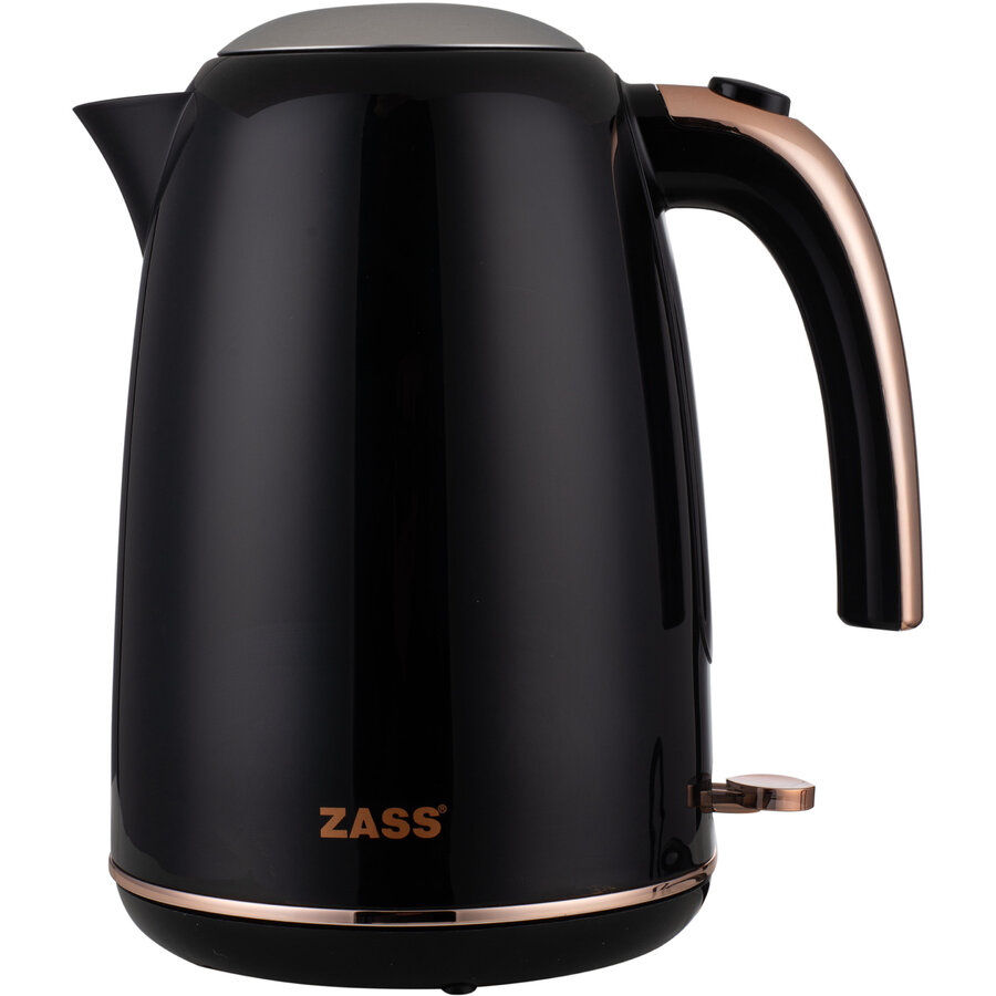 Fierbător Electric Zass Rose Gold ZCK 22 1.7L 2200W Negru
