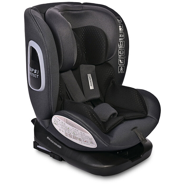 Scaun Auto Copil Phoenix Isofix Black Jasper