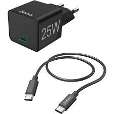 Mini-Charger Charging Cable USB-C  PD 25 W 1.5 m Black