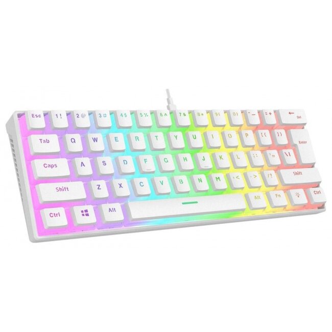 Tastatura Gaming Rampage Radiant K11, mecanica, RGB, Wired, USB (Alb) - imagine 2