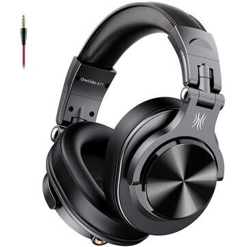 Casti Cu Fir Detasabil Over Ear Utilizare Profesionala DJ Multimedia Jack 3.5mm/6.35mm Difuzor 40mm Impedanta 32Ohm Negru