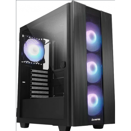Carcasa GS-02B-OP MiddleTower Tempered Glass ARGB Negru
