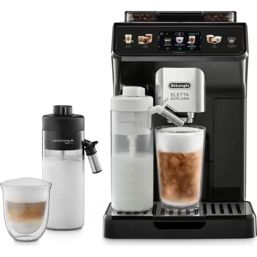 Espressor Cafea Automat Delonghi ECAM450.65.G Eletta Explore 19Bar 1.8L 1450W Negru
