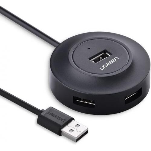 Hub USB Extern USB 2.0 x 4 Conectare Prin USB 2.0 1m Negru