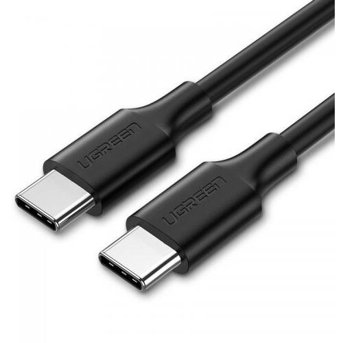 Cablu De Date Si Alimentare Fast Charging Pentru Smartphone USB Type-C La USB Type-C 60W/3A Nickel Plating PVC 0.5m Negru