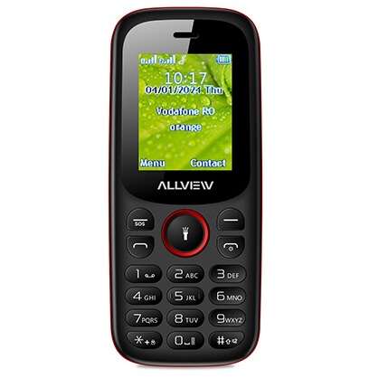 Telefon mobil Allview L802 Dual SIM 2G Bluetooth Radio Negru/Rosu