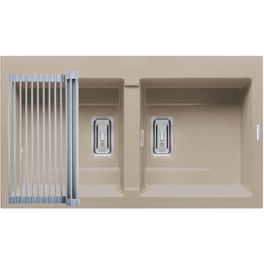 Set Chiuveta Granit + Suport multifunctional ROLL UP KARTESIO 86x50 2B Sand Beige