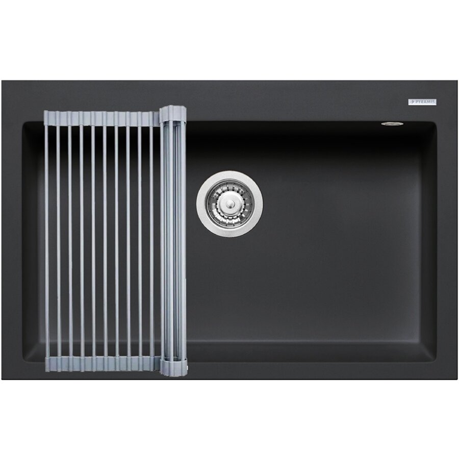 Set Chiuveta Granit + Suport multifunctional ROLL UP ISTROS 76x50 1B Carbon