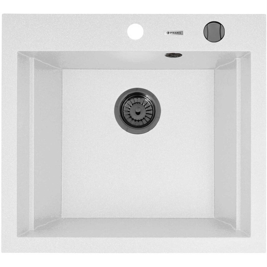 Chiuveta Bucatarie SIROS 57x51.5 1B White Gun Metal