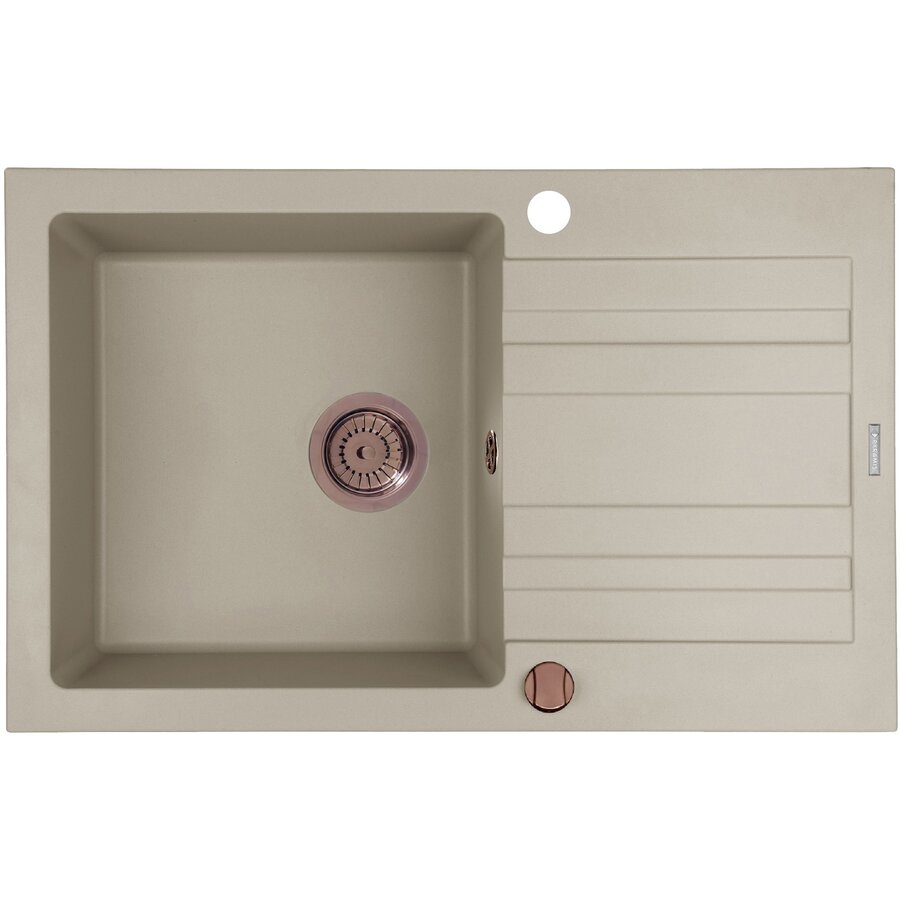 Chiuveta Granit NAXOS 79x50 1B 1D Beige Copper