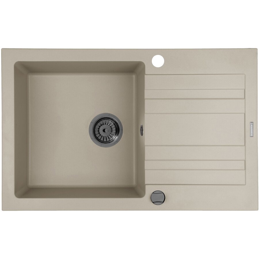 Chiuveta Granit NAXOS 79x50 1B 1D Beige Gun Metal