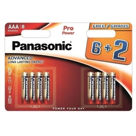 Baterii Alcaline Pro Power LR03PPG/8BW AAA 1.5V Blister 8 Bucati
