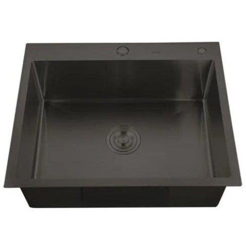 Chiuveta de Bucatarie HM5843-215 NANO-BLACK din Inox Negru