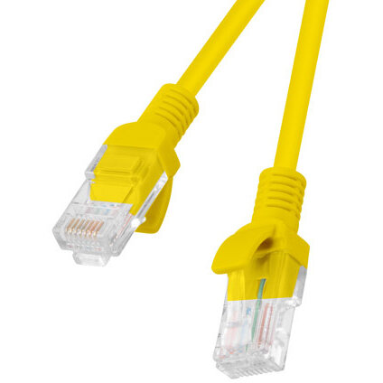Patchcord UTP Cat 5E 0.5m Yellow