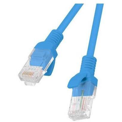 Accesoriu Retea Lanberg Patchcord RJ45 cat. 5e UTP 1m blue, 10-Pack - imagine 2