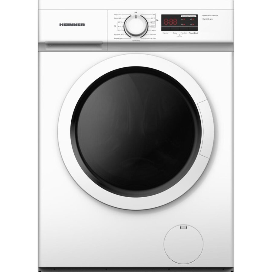 Masina de Spalat Rufe HWM-M7012SMD++ Slim 7kg 1200rpm Clasa D Display Digital Alb