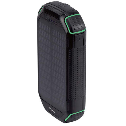 Baterie Externa 30000mAh Incarcare Solara Negru