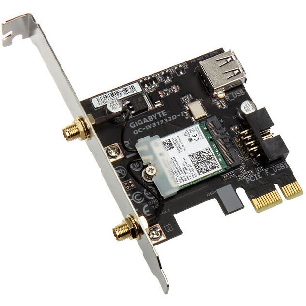 Placa Retea WB1733D-I WLAN   Bluetooth 5.0  PCIe 802.11ac Negru