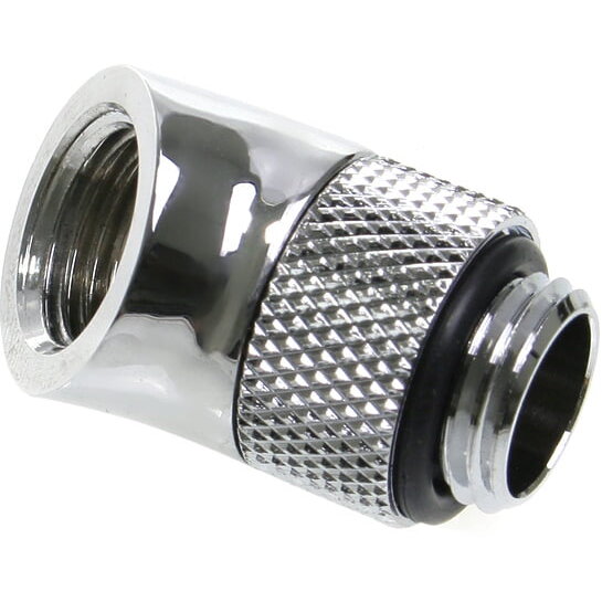 Adaptor Racirea  Apa 45 Grade G1/4inch Argintiu