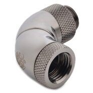 Adaptor Racirea  Apa 90 Grade G1/4inch Rotativ x3 Negru