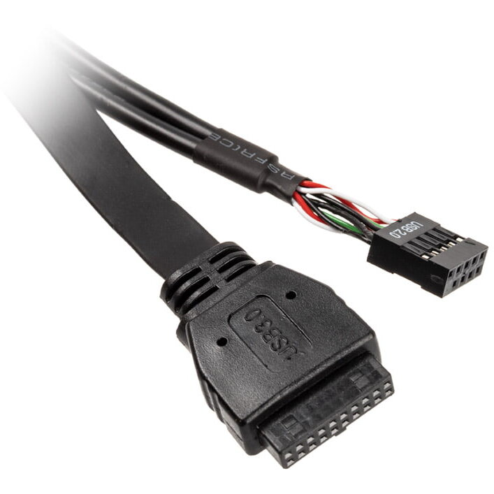 Adaptor AKASA USB 3.0 Internal Plug USB 2.0 Internal Plug USB 3.0 Type C Socket USB 2.0 Type A Socket USB 2.0 Type A Socket 2x Negru