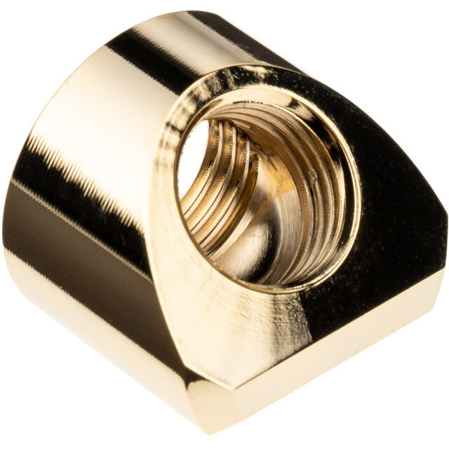 Adaptor Racirea  Apa Quantum Torque  45 Grade G1/4inch  Alama Placata Aur Diametru 23mm Auriu