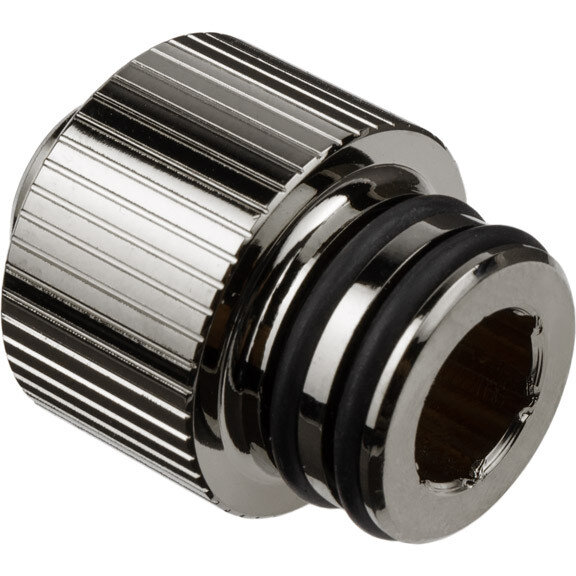 Adaptor Racirea  Apa Quantum Torque Push-In    G1/4inch  Nichel Negru