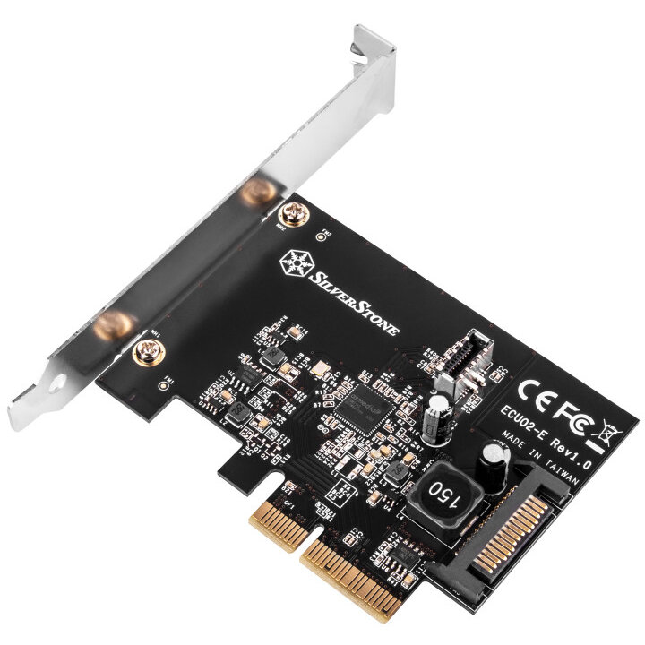Card PCIe SST-ECU02-E Adaptor USB-C Intern I/O Ppanel PCIe 3.0