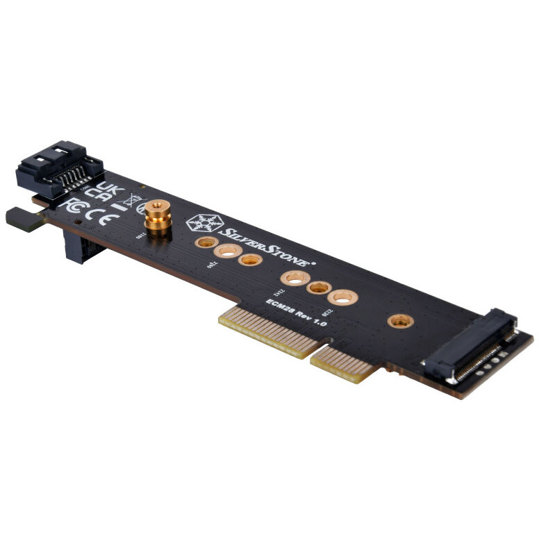 Adaptor SST-ECM28 M.2/SATA PCIe 4.0 1x M-Key 1x SATA