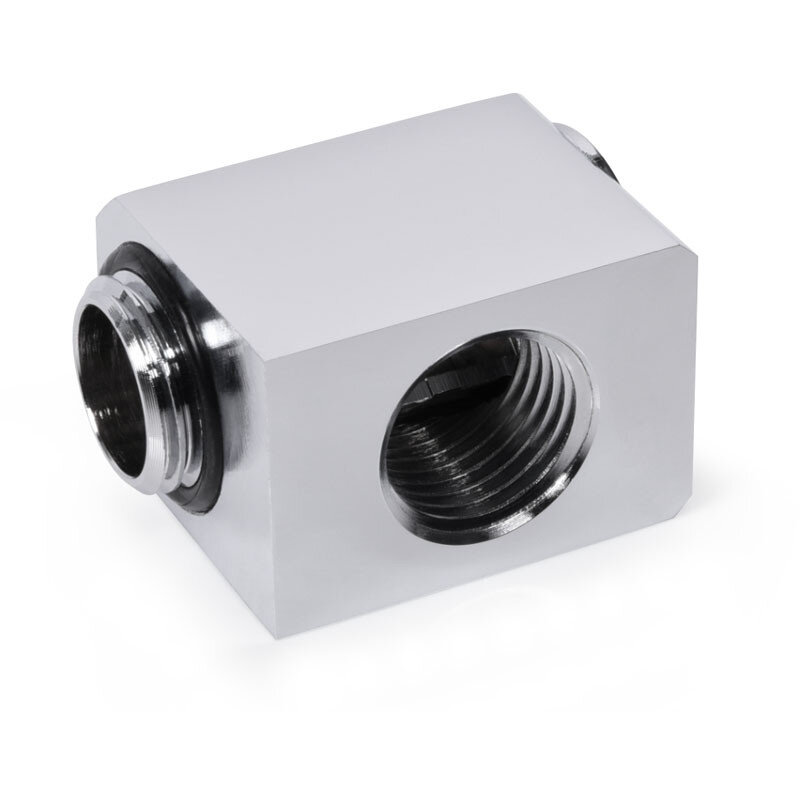 Adaptor Racirea  Apa Low Profile  90 Grade G1/4inch Rotativ  Argintiu