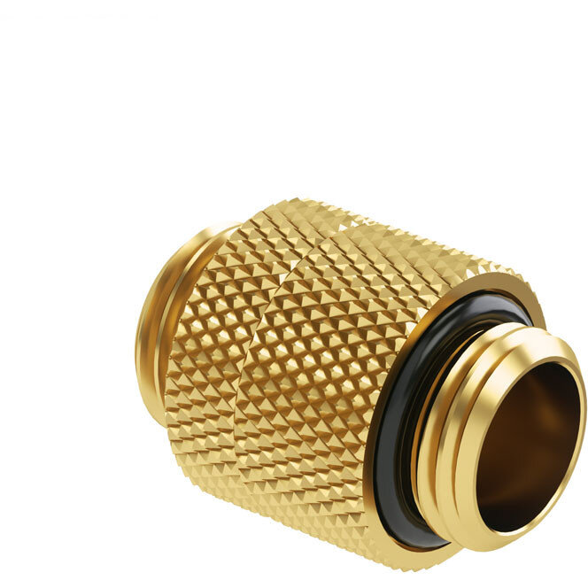 Adaptor Racirea  Apa 2x Filet Exterior G1/4inch Diametru 18mm Auriu