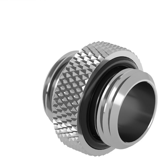 Adaptor Racirea  Apa G1/4inch  Inaltime 15mm Diametru 18mm Argintiu