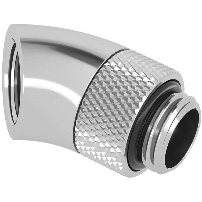 Adaptor Racirea  Apa 45 Grade G1/4inch  Argintiu