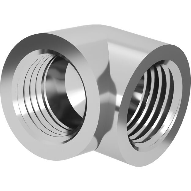 Adaptor Racirea  Apa 90 Grade G1/4inch Argintiu