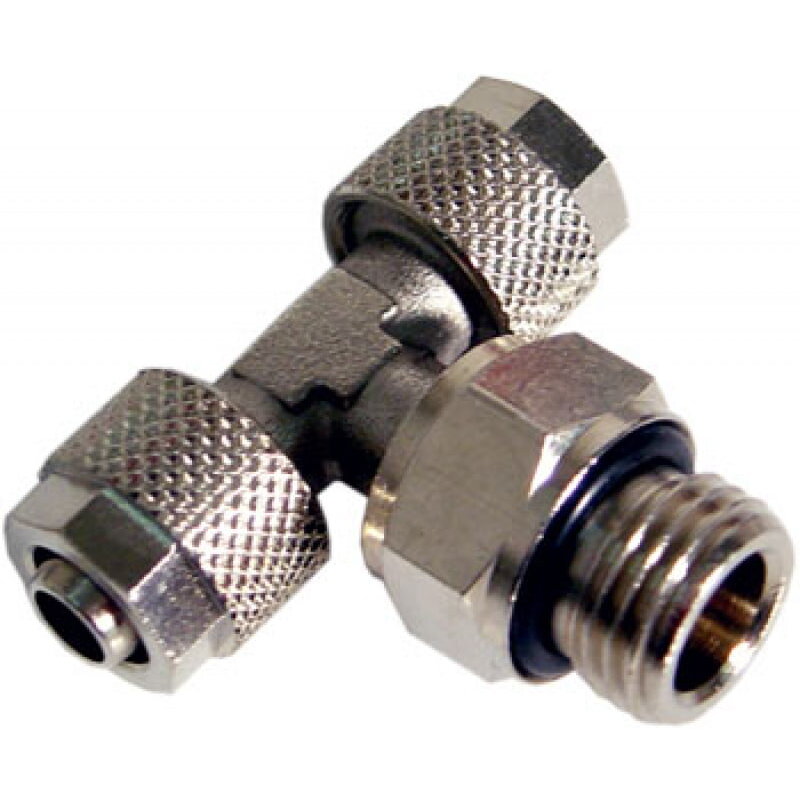 Adaptor Racirea  Apa T-Splitter G1/8inch   8/6mm Argintiu